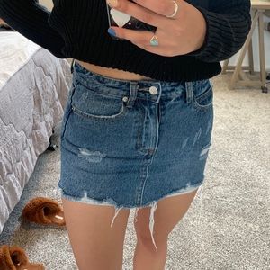 Princess Polly Jean mini skirt